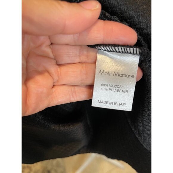 Matti Mamane Womens Top Black Size Large Pullover Quilted Avant Garde Israel New - Picture 9 of 16